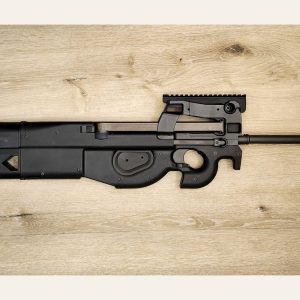FN PS90 buttstock extension installed for California length compliance